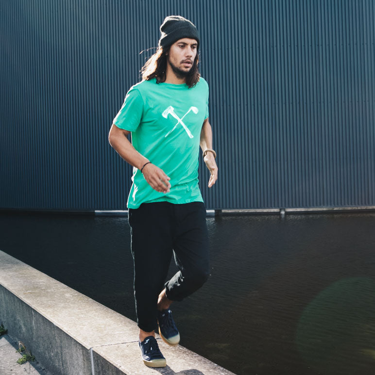 Club & Axe T-shirt - Organic cotton - fresh green