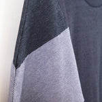 Sweatshirt - AMY - gemaakt van 4 verschillende gerecyclede stoffen: blauw, blauw, denimº - The Driftwood Tales