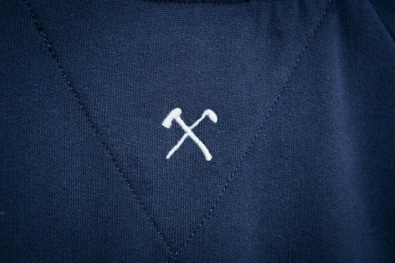 Sweatshirt - biologisch katoen - Club&Axe - Navy blauw - The Driftwood Tales