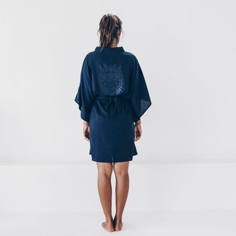 Kimono - barong - navy blauwº - The Driftwood Tales