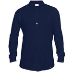 Overhemd - Biologisch katoen - navy blauw - verborgen button down - The Driftwood Tales