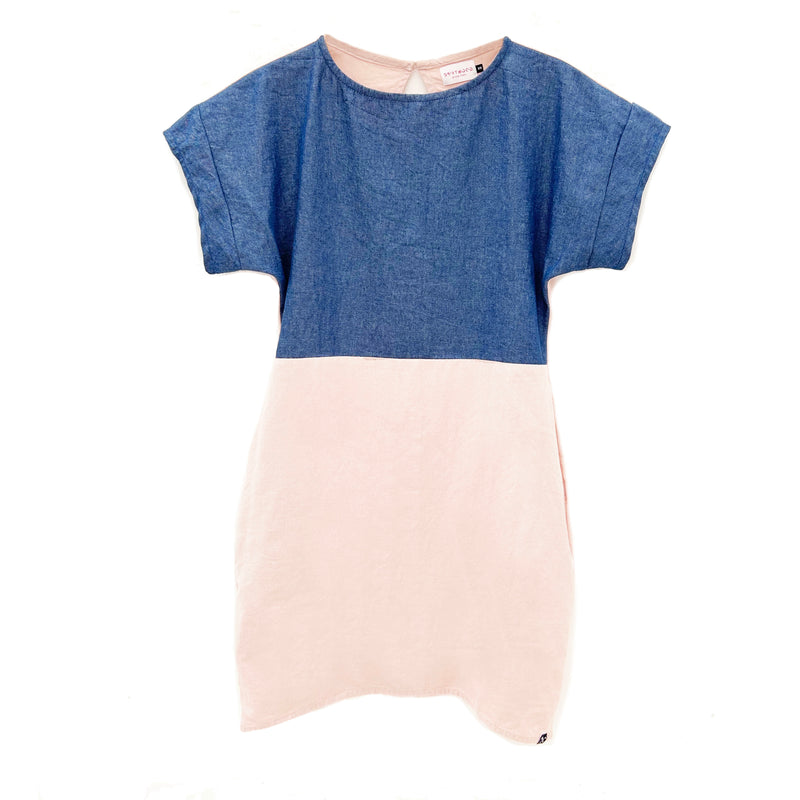 Dress - recycled linen blend - pinkº