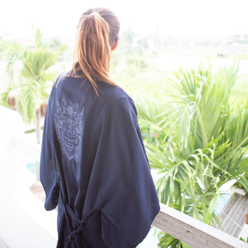 Kimono - barong - navy blauwº - The Driftwood Tales