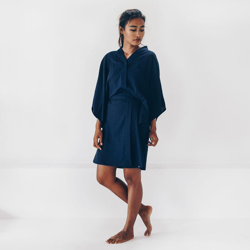 Kimono - barong - navy blauwº - The Driftwood Tales