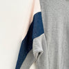 Sweatshirt - AMY - RE-DENIM-aus 4 verschiedenen recycelten Stoffen-hellrosa, Denim, grau