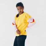 Sweatshirt - loose fit - gemaakt van biologisch katoen - geel + regenboogº - The Driftwood Tales
